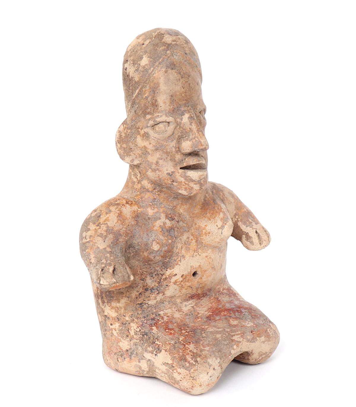 Jalisco Pottery Seated Female, 300 BCE-300 CE