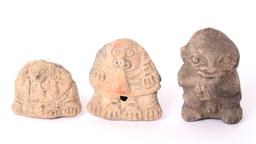 Tumaco La Tolita Pottery Figural Whistles Lot