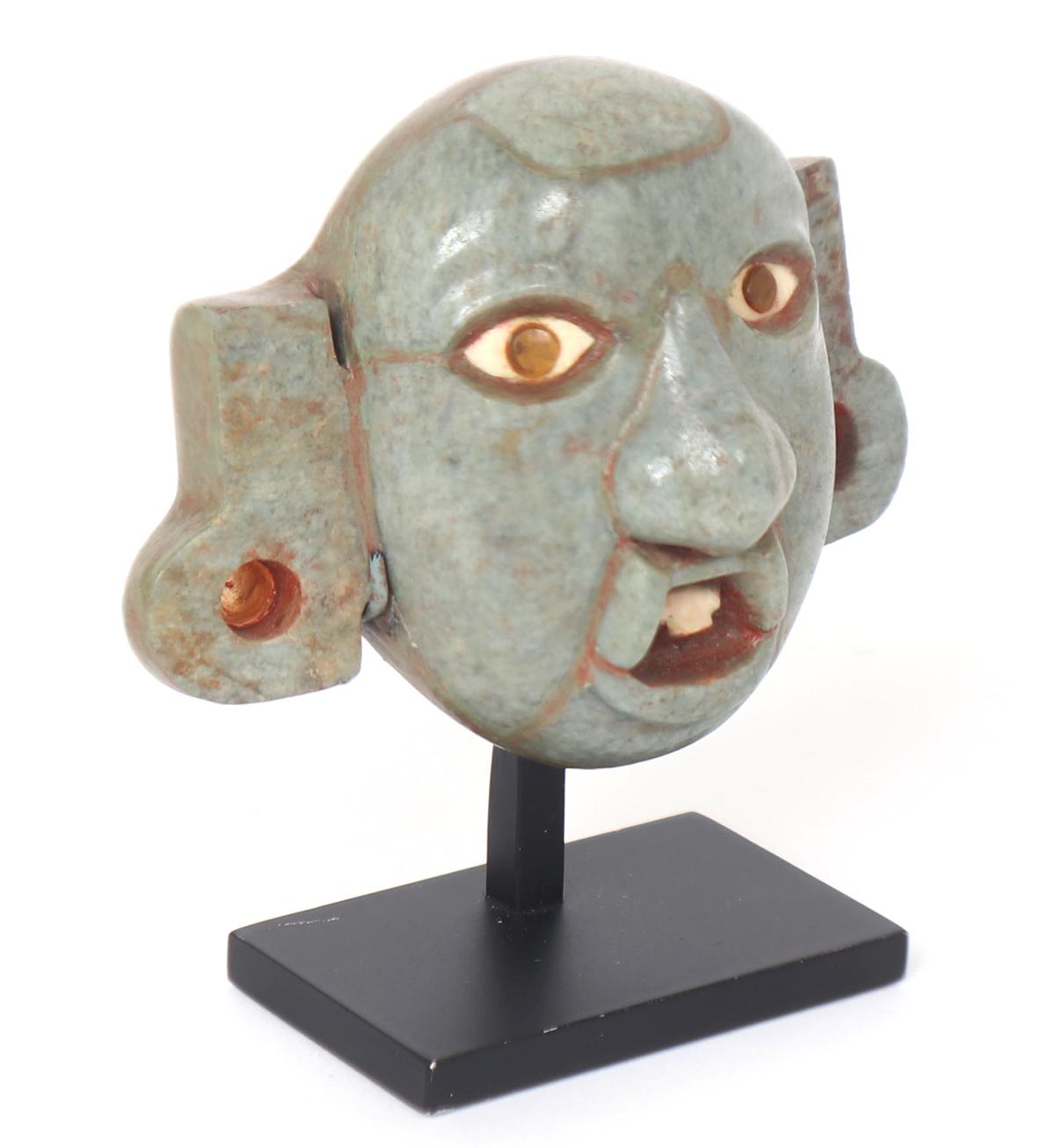 Pre-Columbian Maya Jade Mosaic Mask, 500 - 900 CE