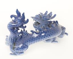 Chinese Porcelain Blue & White Dragon