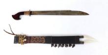 Philippines Bagobo Kampilan Sword w/ Scabbard