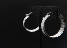 Stauer Silver Hoop Earrings
