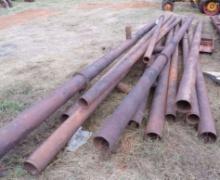 Pile of steel pipes