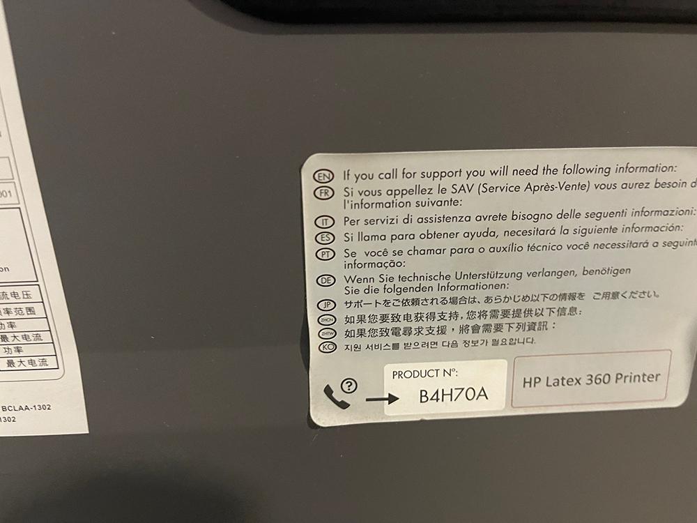 HP Latex 360 - Has new set of ink, full new set of printhead - in (Dallas, TX)