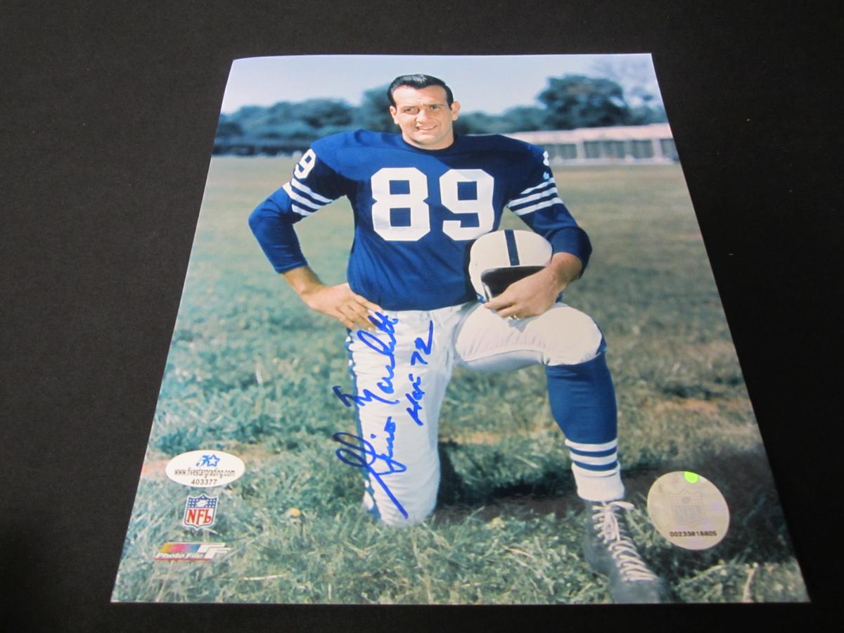 Gino Marchetti Signed 8x10 Photo Certified w COA