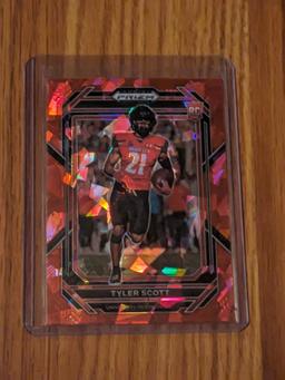 2023 Panini Prizm DP Tyler Scott ROOKIE RED CRACKED ICE #154 Bears RC