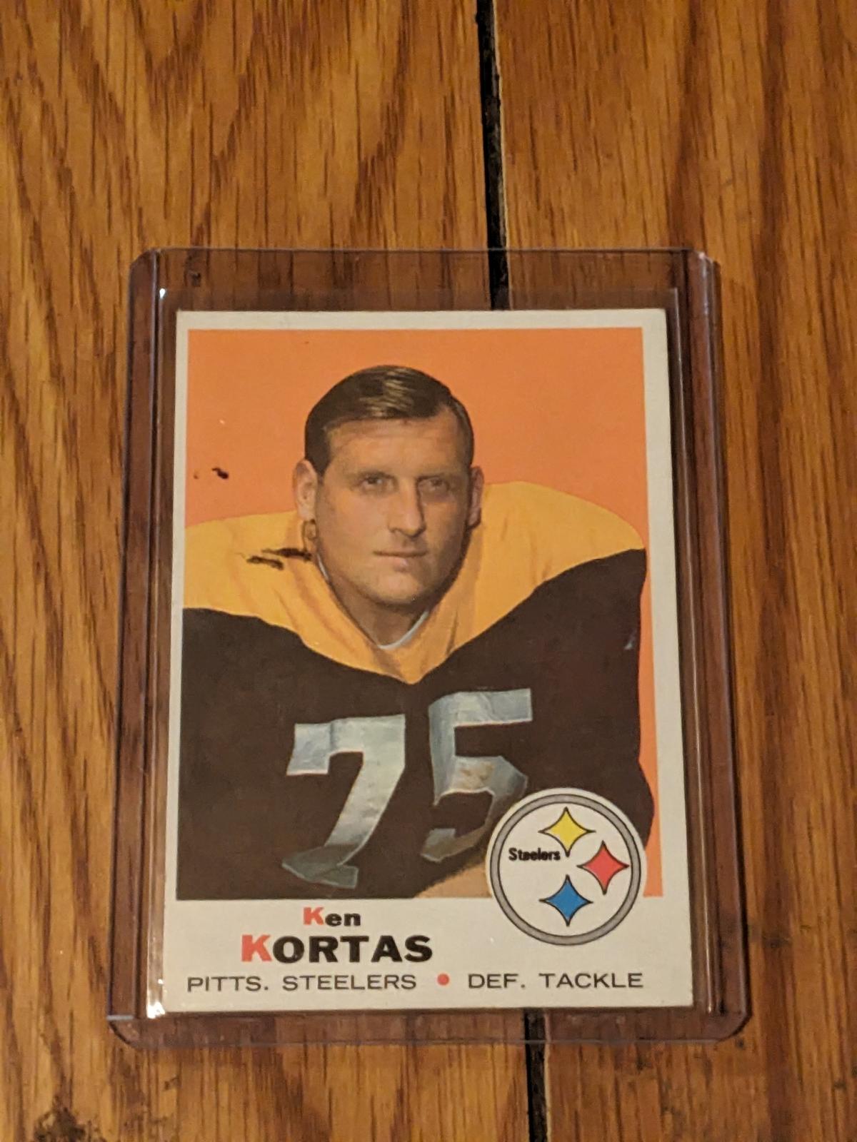 KEN KORTAS 1969 Vintage Card Topps #199 Rookie Rc PITTSBURGH STEELERS