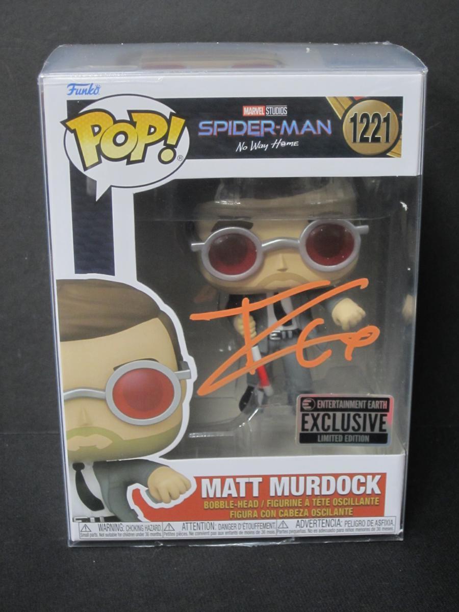 SPIDER MAN CHARLIE COX SIGNED FUNKO POP COA