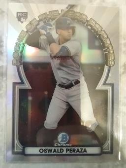 2023 Bowman Chrome Rookie Of The Year Favorites Oswald Peraza #13