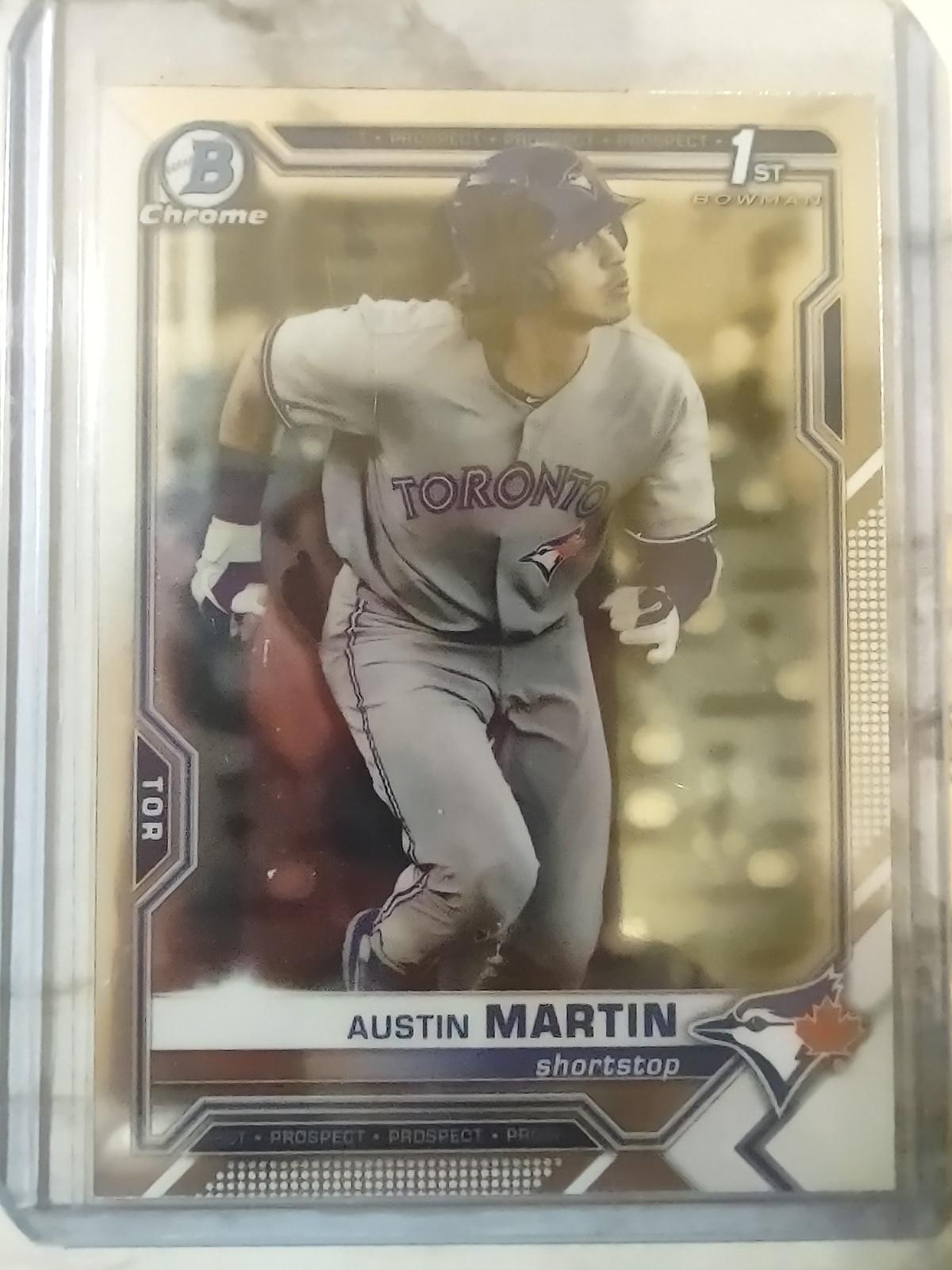 2021 Bowman Chrome Prospects 1st Austin Martin #87