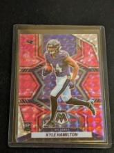 2022 Panini Mosaic KYLE HAMILTON Rookie Card RC Pink Camo #288 Ravens