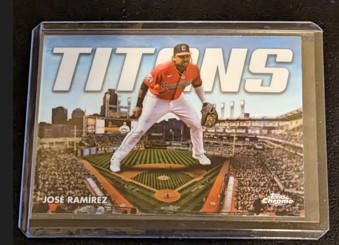 2023 Topps Chrome Baseball #CT-8 JOSE RAMIREZ Titans Silver HOLO Refractor SP