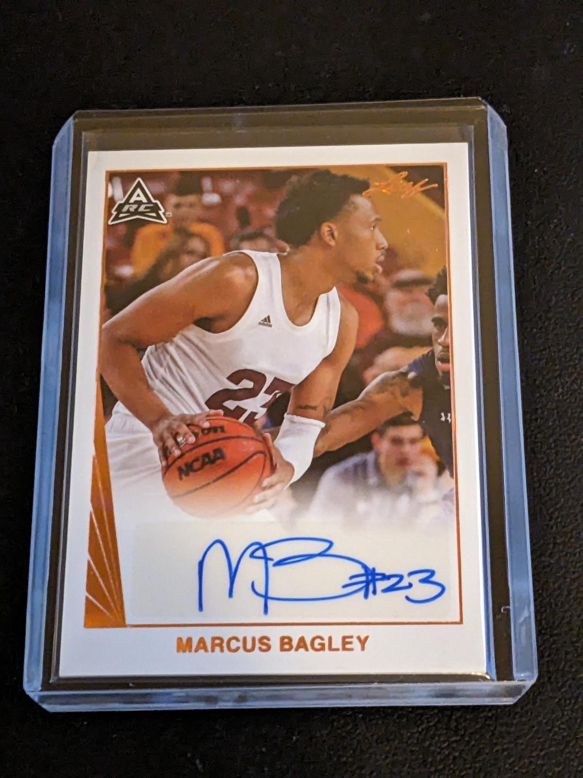 2021-22 Leaf Memories 1990 Base Autographs Bronze Marcus Bagley Rookie Auto