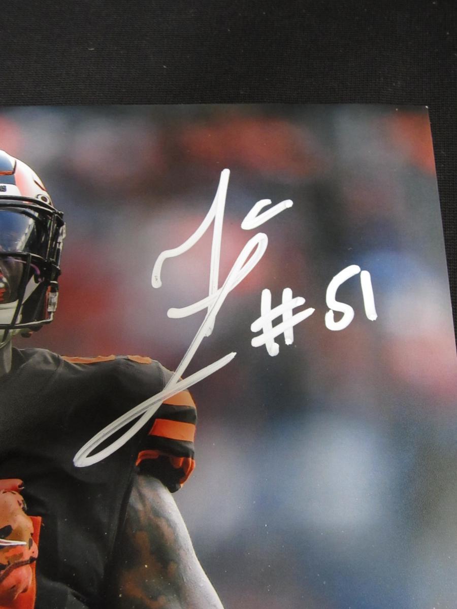 MACK WILSON SIGNED 8X10 PHOTO BROWNS BAS