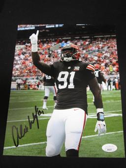 ALEX WRIGHT SIGNED 8X10 PHOTO BROWNS JSA