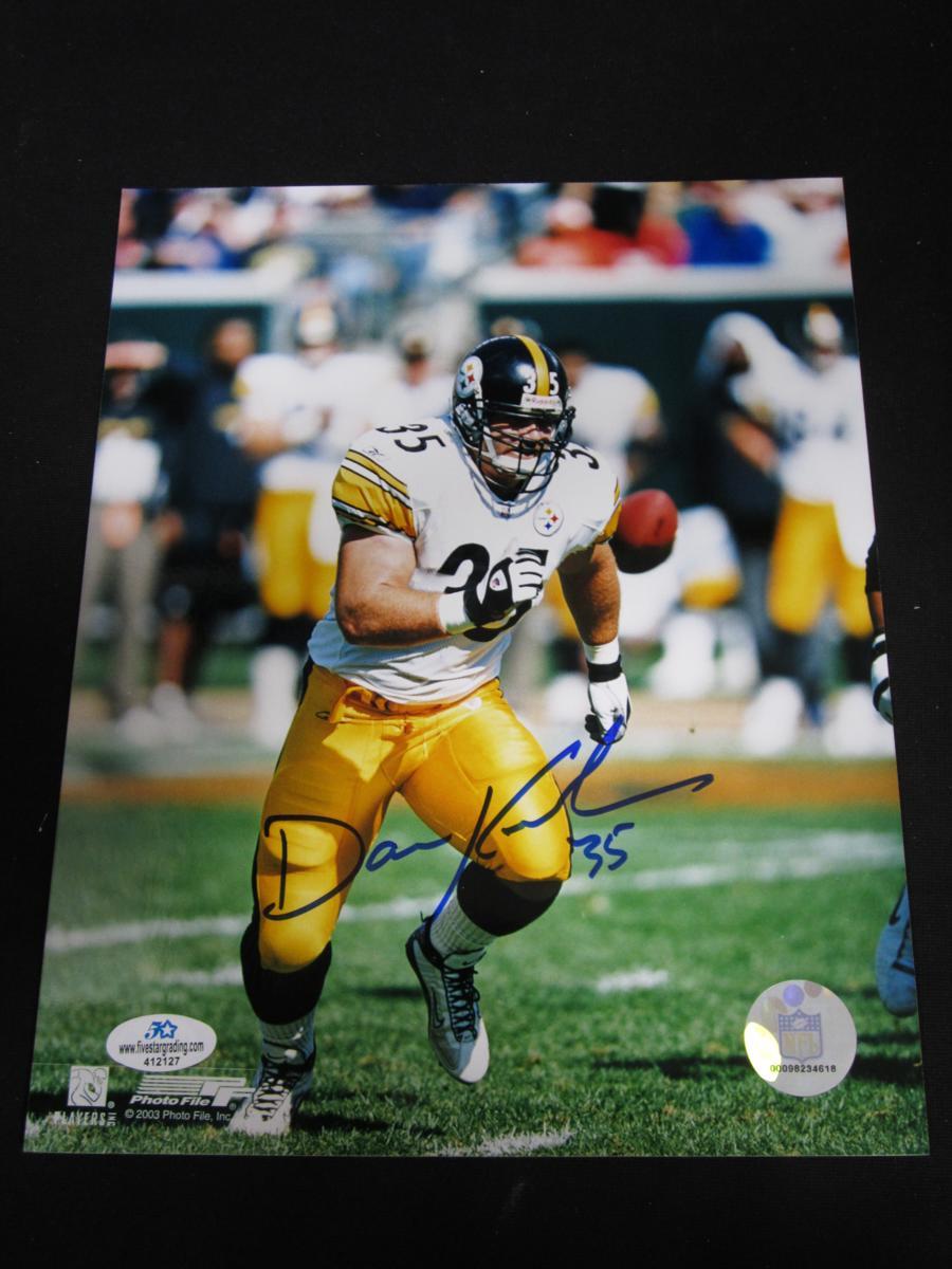 DAN KREIDER SIGNED 8X10 PHOTO STEELERS COA