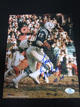 LYDELL MITCHELL SIGNED 8X10 PHOTO COLTS COA