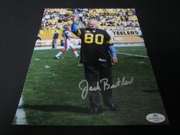 JACK BUTLER SIGNED 8X10 PHOTO STEELERS COA