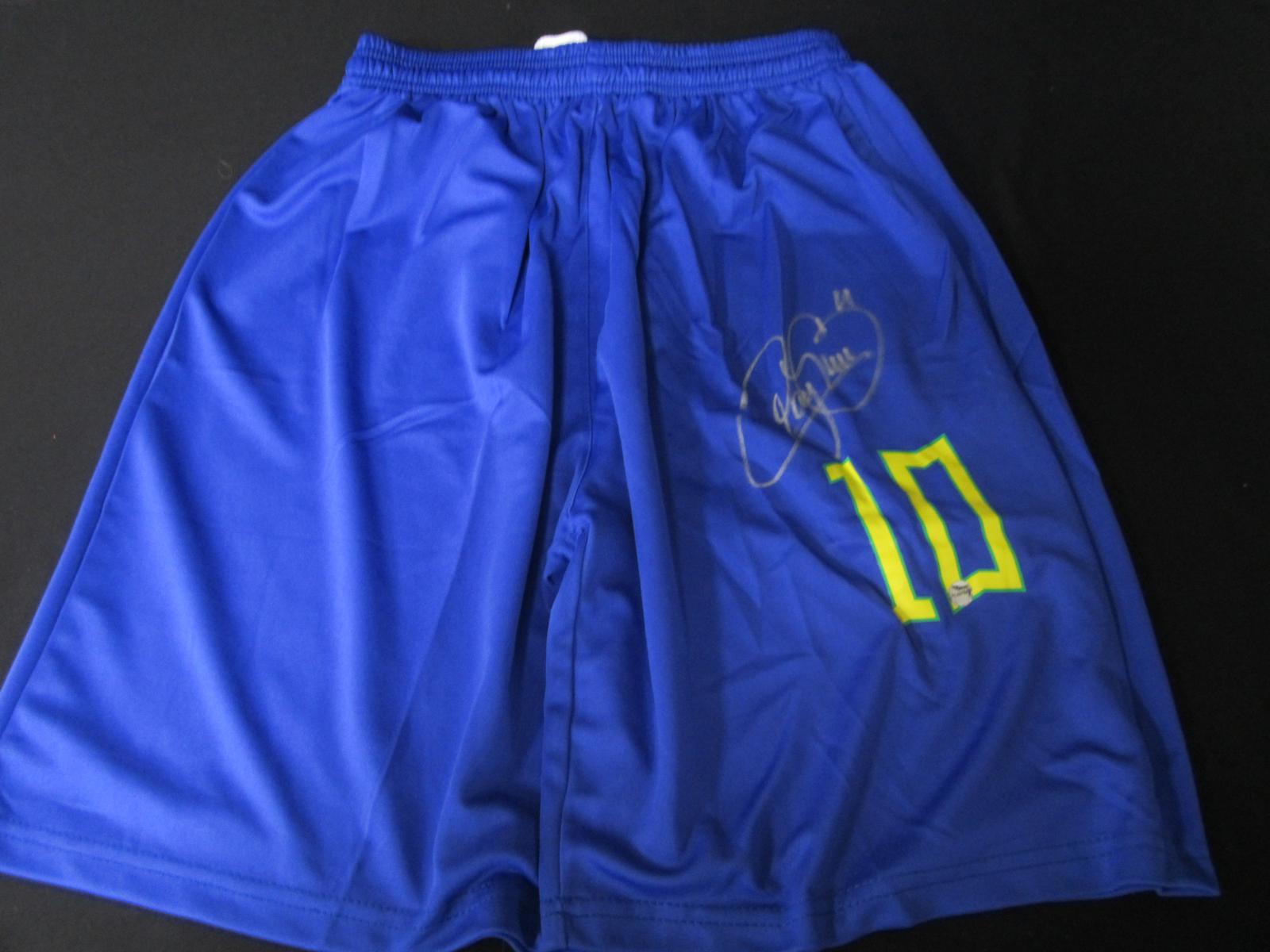 AUTHENTIC NEYMAR JR SIGNED SOCCER SHORTS COA