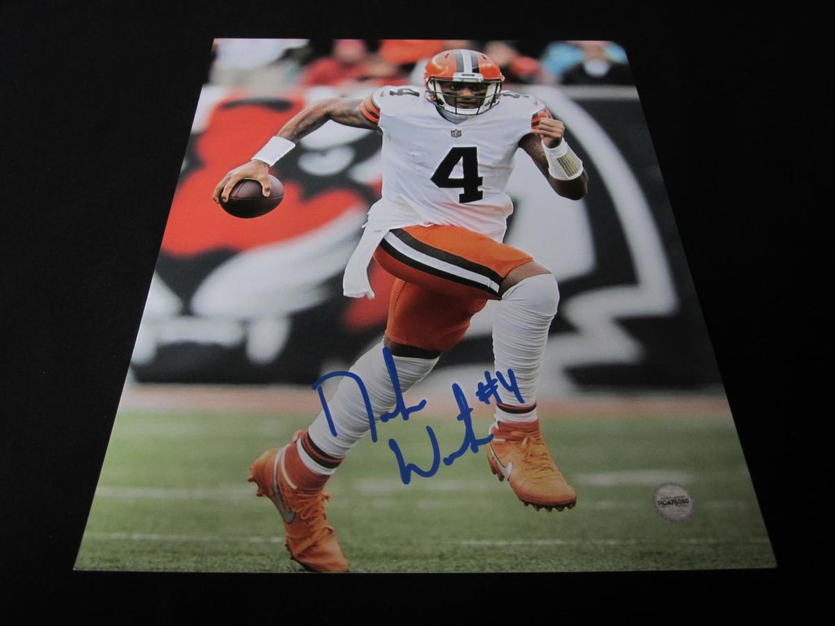 DESHAUN WATSON SIGNED 8X10 PHOTO BROWNS