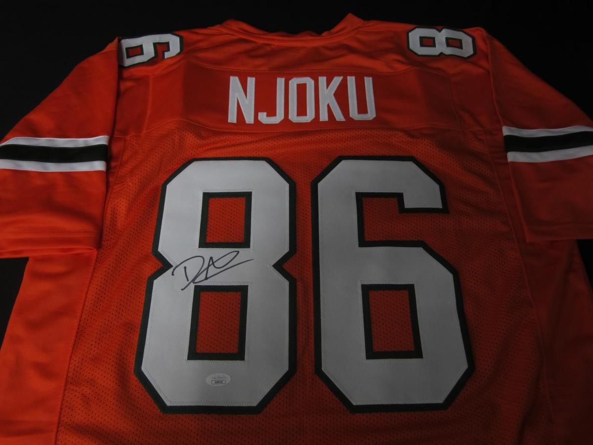 BROWNS DAVID NJOKU SIGNED JERSEY JSA COA