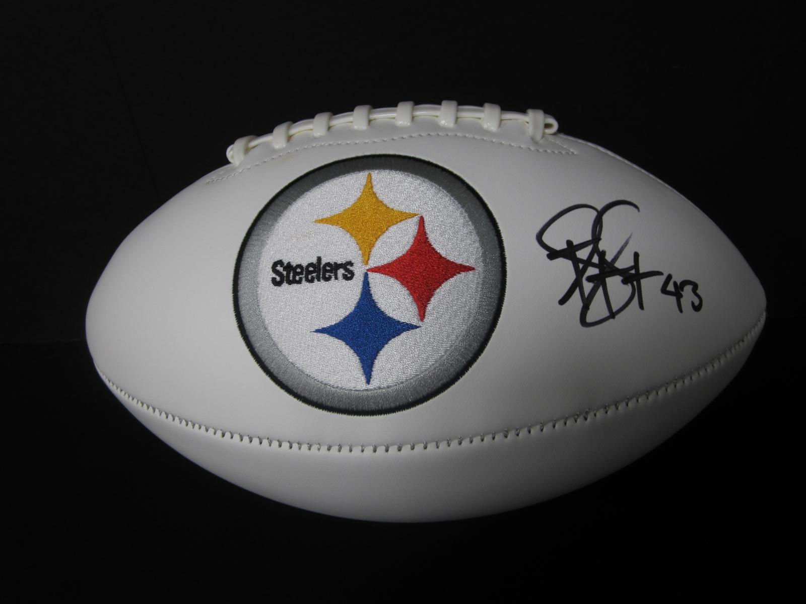 TROY POLAMALU SIGNED STEELERS FOOTBALL COA