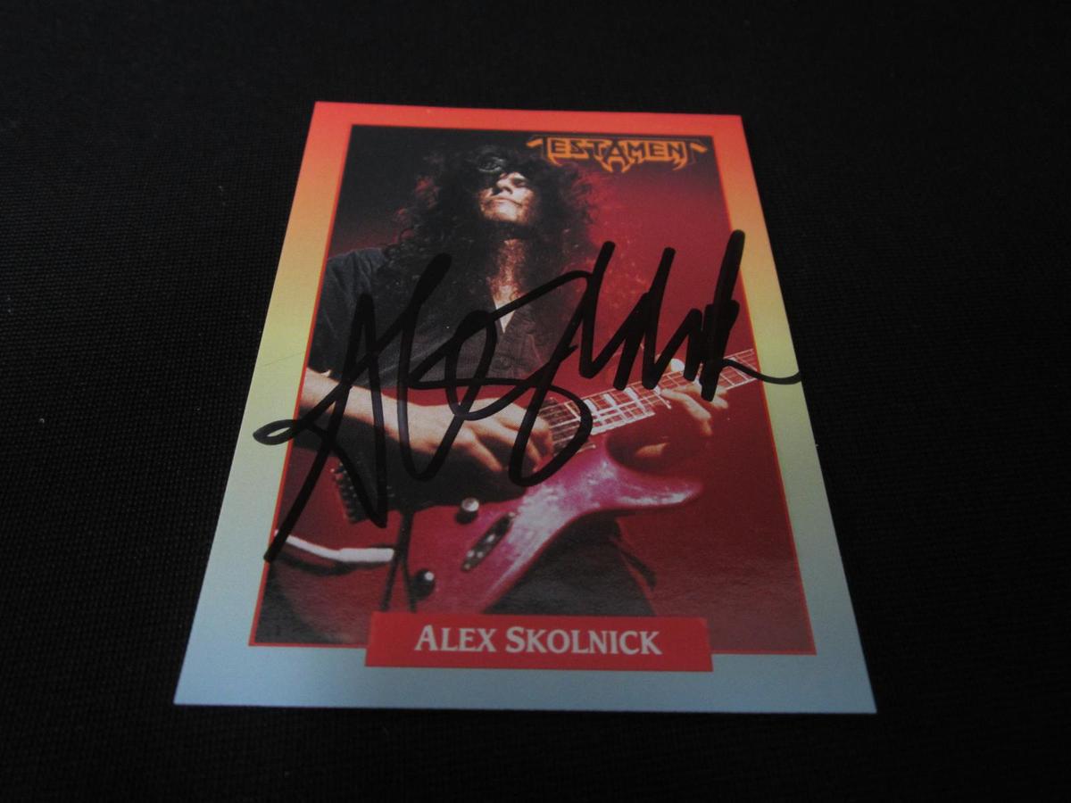 1991 ROCK CARDS ALEX SKOLNICK AUTOGRAPH COA