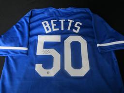 DODGERS MOOKIE BETTS SIGNED JERSEY COA