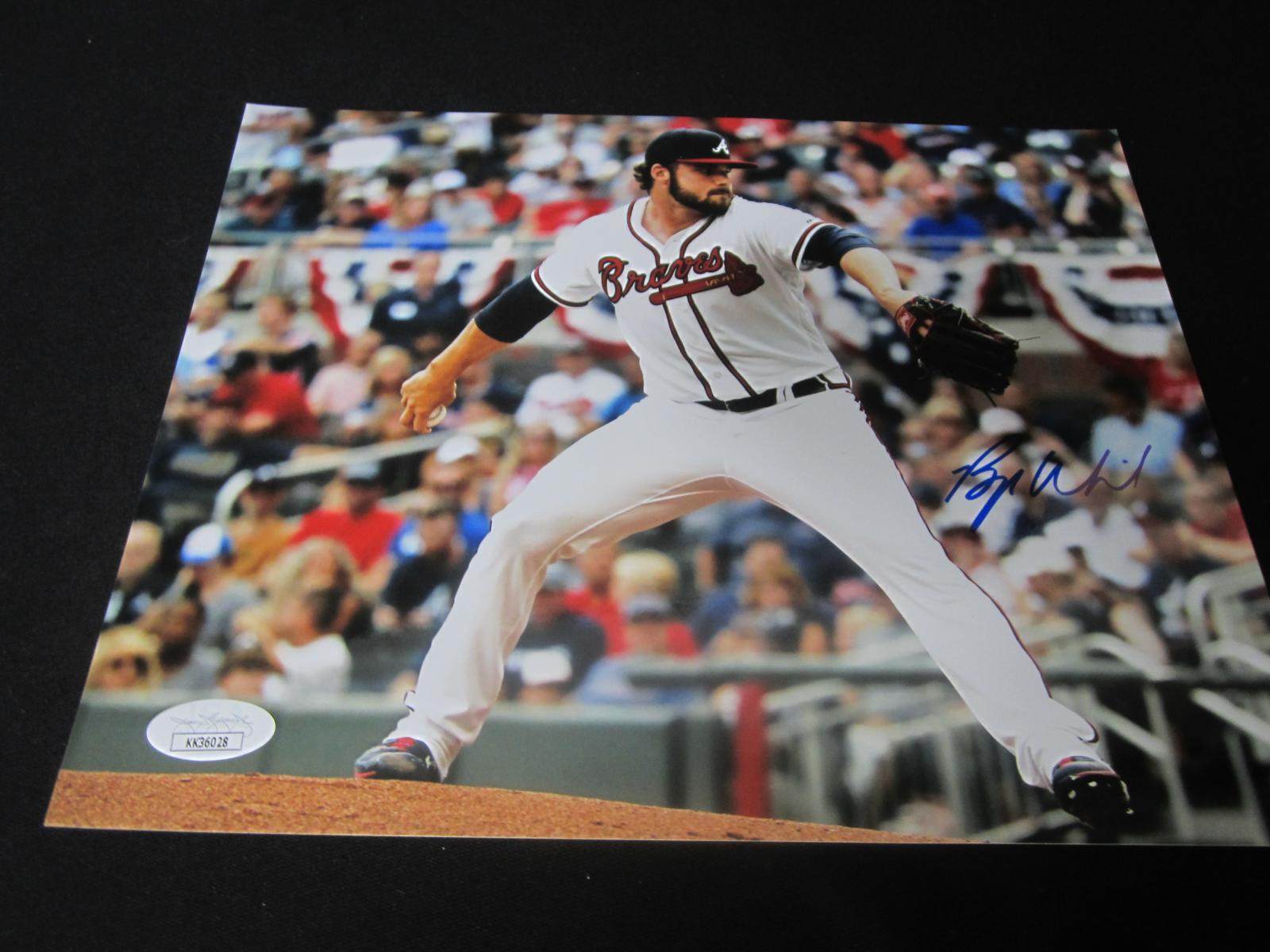 BRYSE WILSON SIGNED 8X10 PHOTO BRAVES JSA