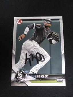 2018 BOWMAN LUIS ROBERT AUTOGRAPH COA