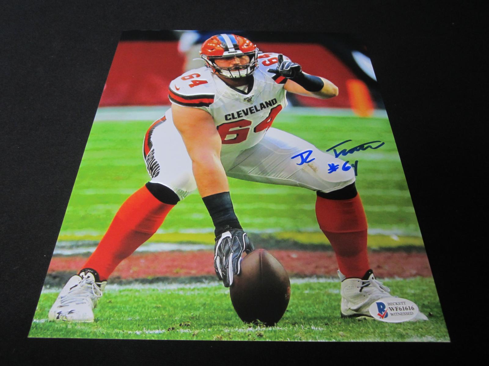 JC Tretter Signed Browns 8x10 Photo Beckett