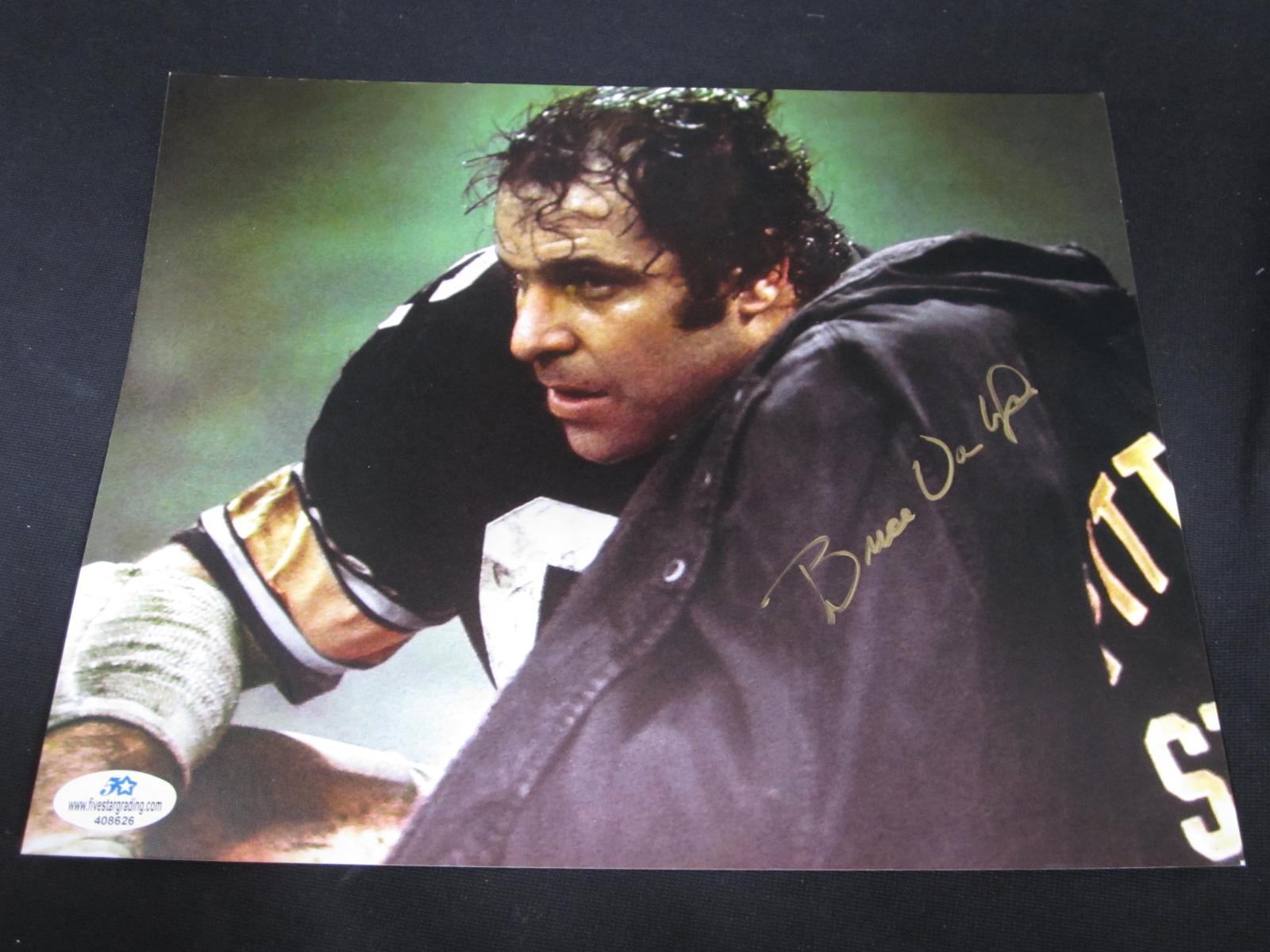 BRUCE VAN DYKE SIGNED 8X10 PHOTO STEELERS COA