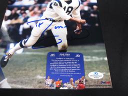 ROMAN GABRIEL SIGNED 8X10 PHOTO RAMS COA