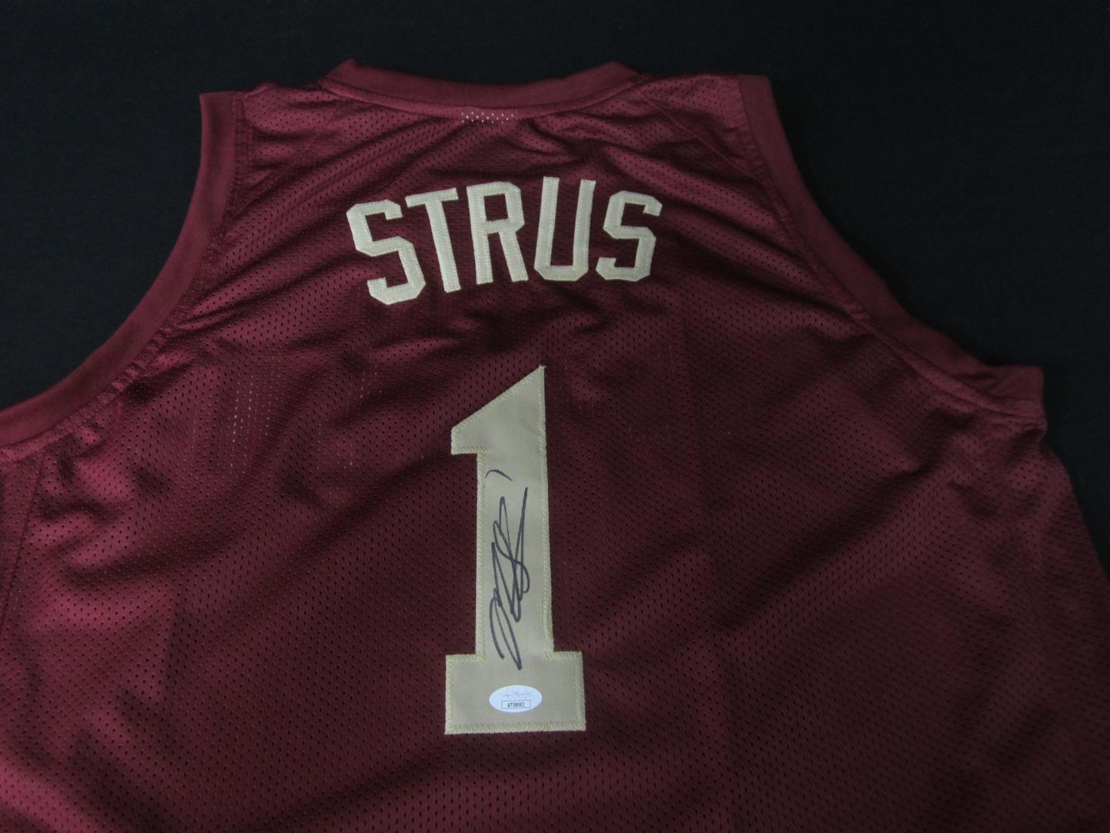 CAVALIERS MAX STRUS SIGNED JERSEY JSA COA