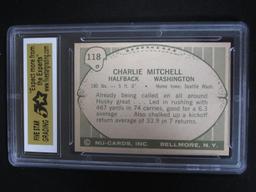 1961 NU-CARD #118 CHARLIE MITCHELL FSG MINT 9