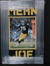 Joe Greene signed framed 8x10 photo TSE COA