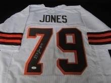 Dawand Jones signed football jersey JSA COA