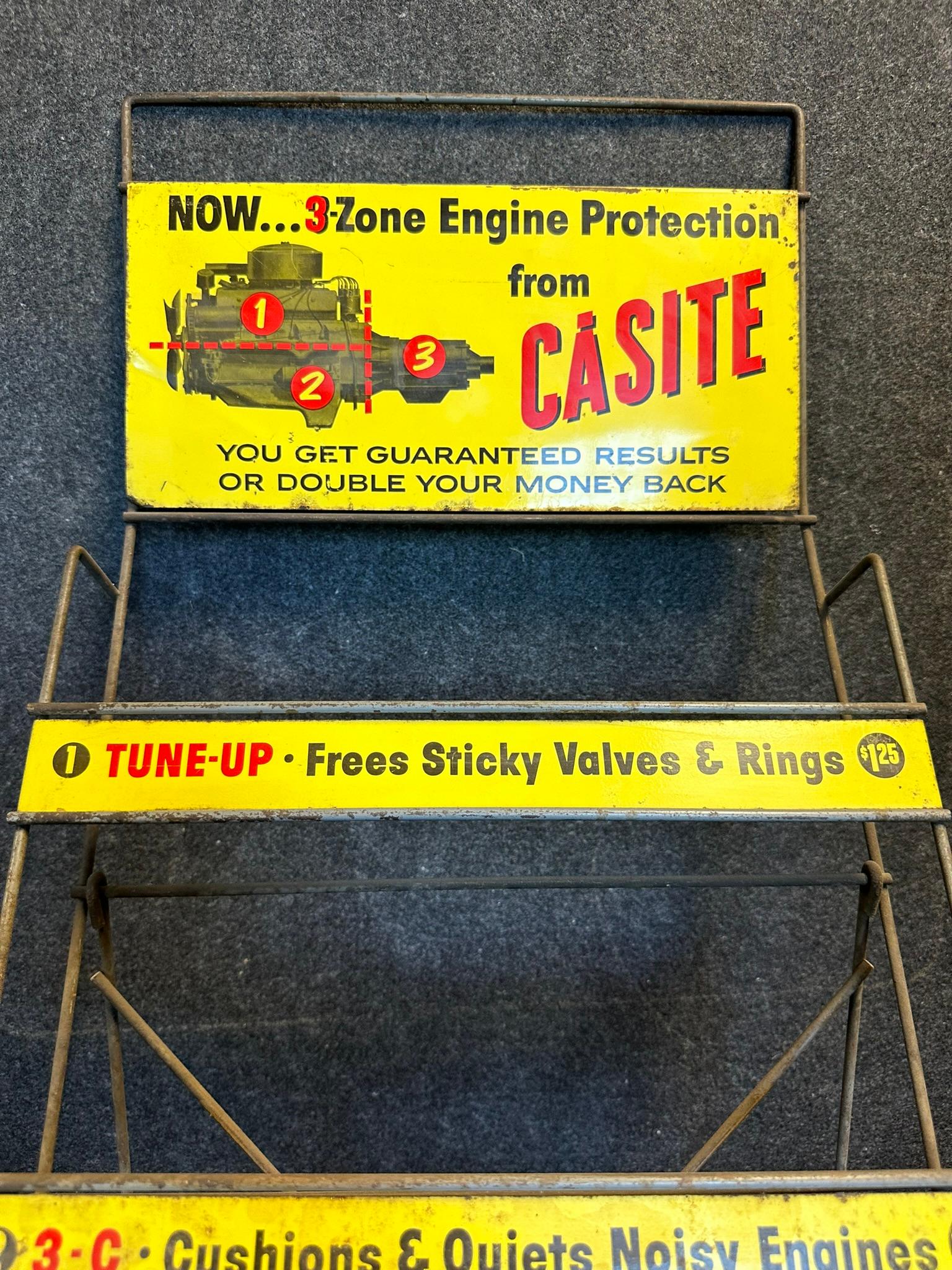 Casite 3 Zone Engine Protector Metal Store Display Advertising Rack