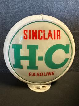 Sinclair H-C Gasoline Gas Globe w/ Original Lenses & Capco Body