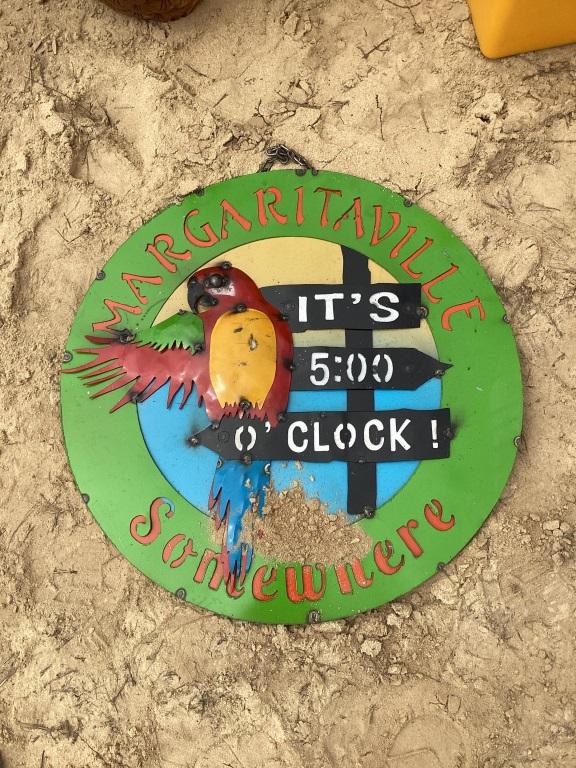 METAL MARGARITAVILLE SIGN