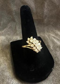 14kt Gold Womens Cocktail Ring