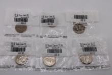 Six Uncirculated Sealed Quarters