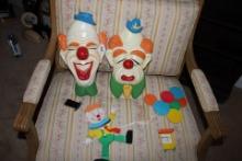 Heavy Vintage Wall Clowns