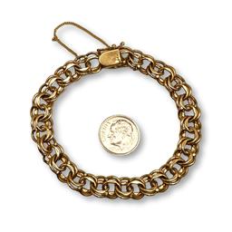 Vintage 14K Gold Chain Bracelet