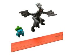 Lot of 2 Pokemon Figurines - Zekrom Dragon & Bulbasaur