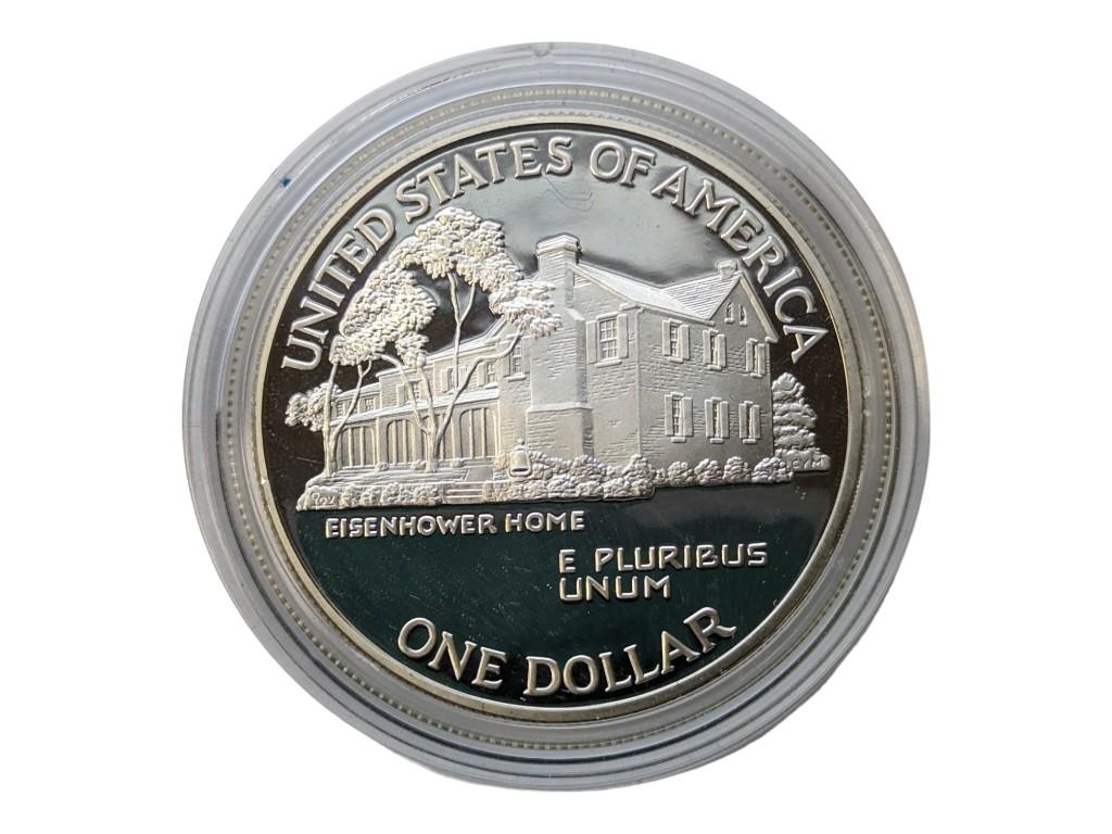 1990-P Commemorative Eisenhower Centennial Dollar