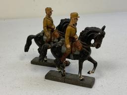 GERMAN NAZI PERIOD LINEOL / ELASTOLIN TOY SOLDIERS SA HORSEMEN LOT OF 2