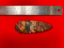 *Folk Art* Beautiful Material Nethers Flint Ridge 4" Fantasy Dovetail Point