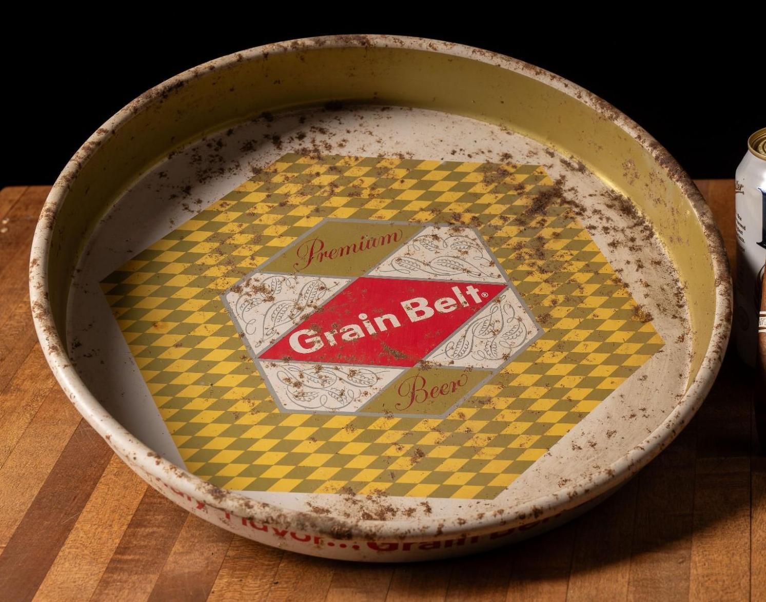 Vintage Grain Belt Beer Serving Tray