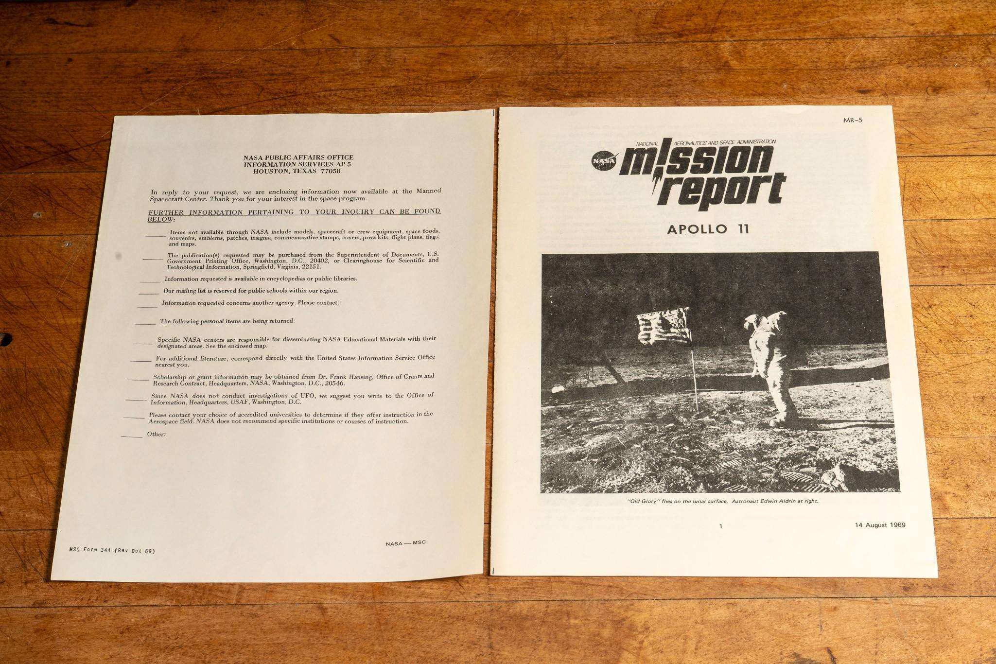 Lot of Vintage NASA/Apollo 11 Ephemera